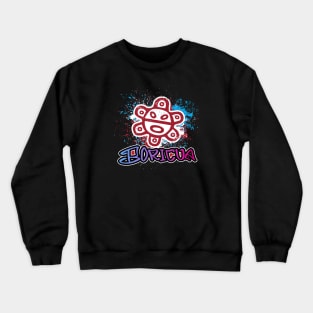 Graffiti Splash Taino Sun Crewneck Sweatshirt